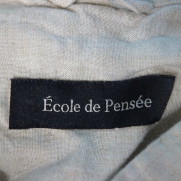 Ecole de Pensee Size 50 Button Down Made in Portugal Short Sleeve Shirt - Picture 9 of 13